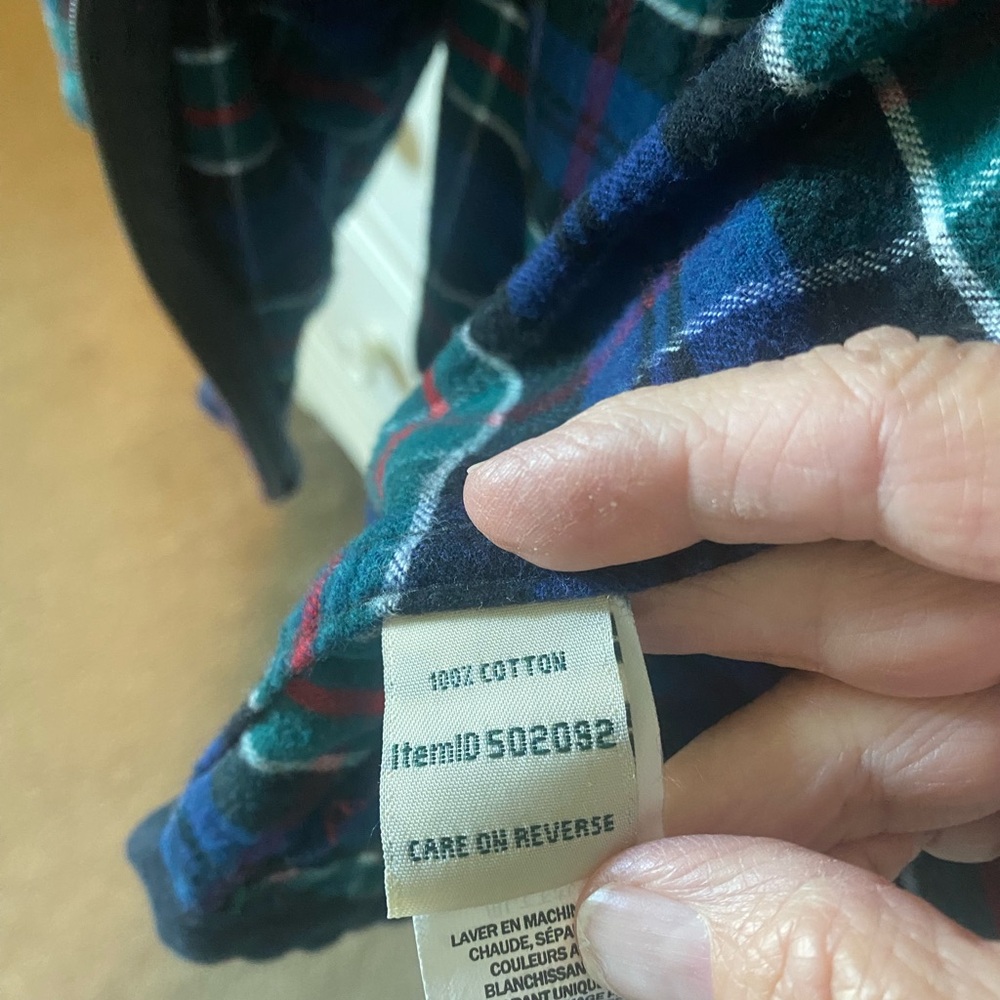 L.L. Bean Blue Green Plaid Women’s Hooded Shirt/Jacket - Picture 9 of 10